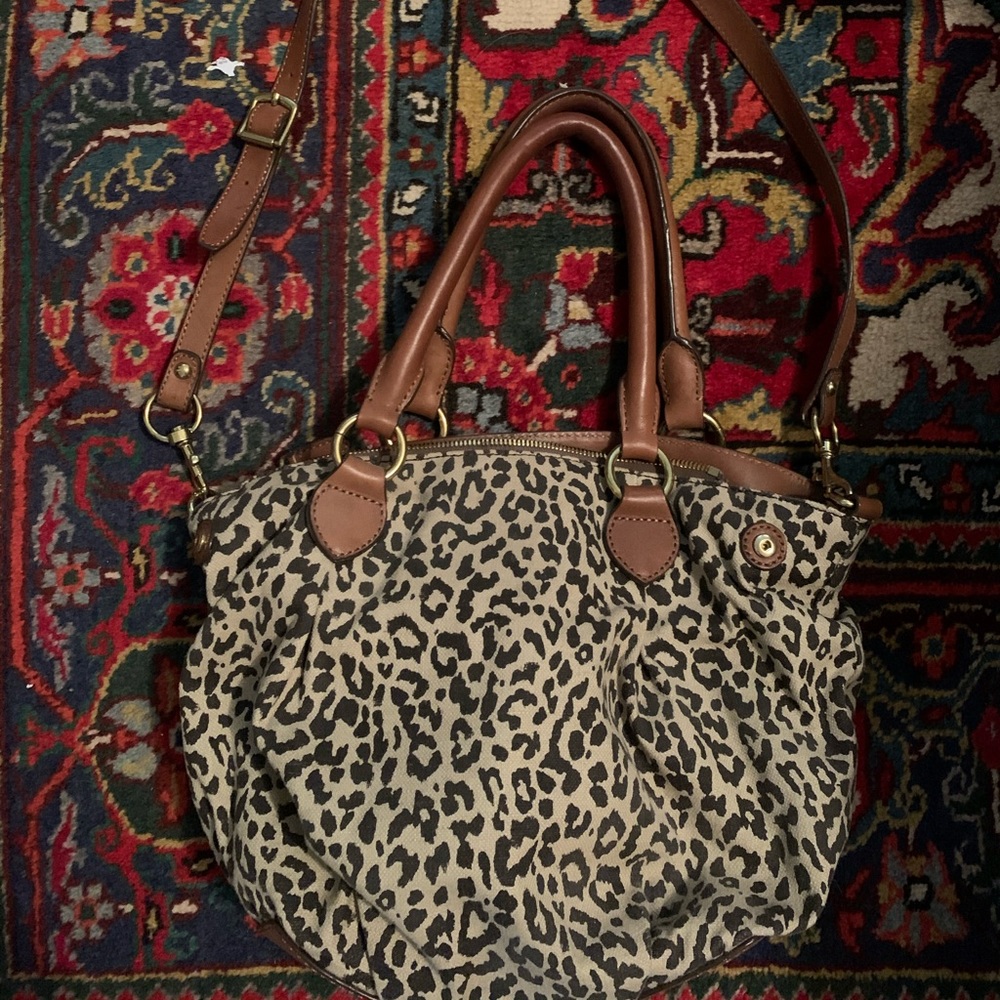 J. Crew leopard purse